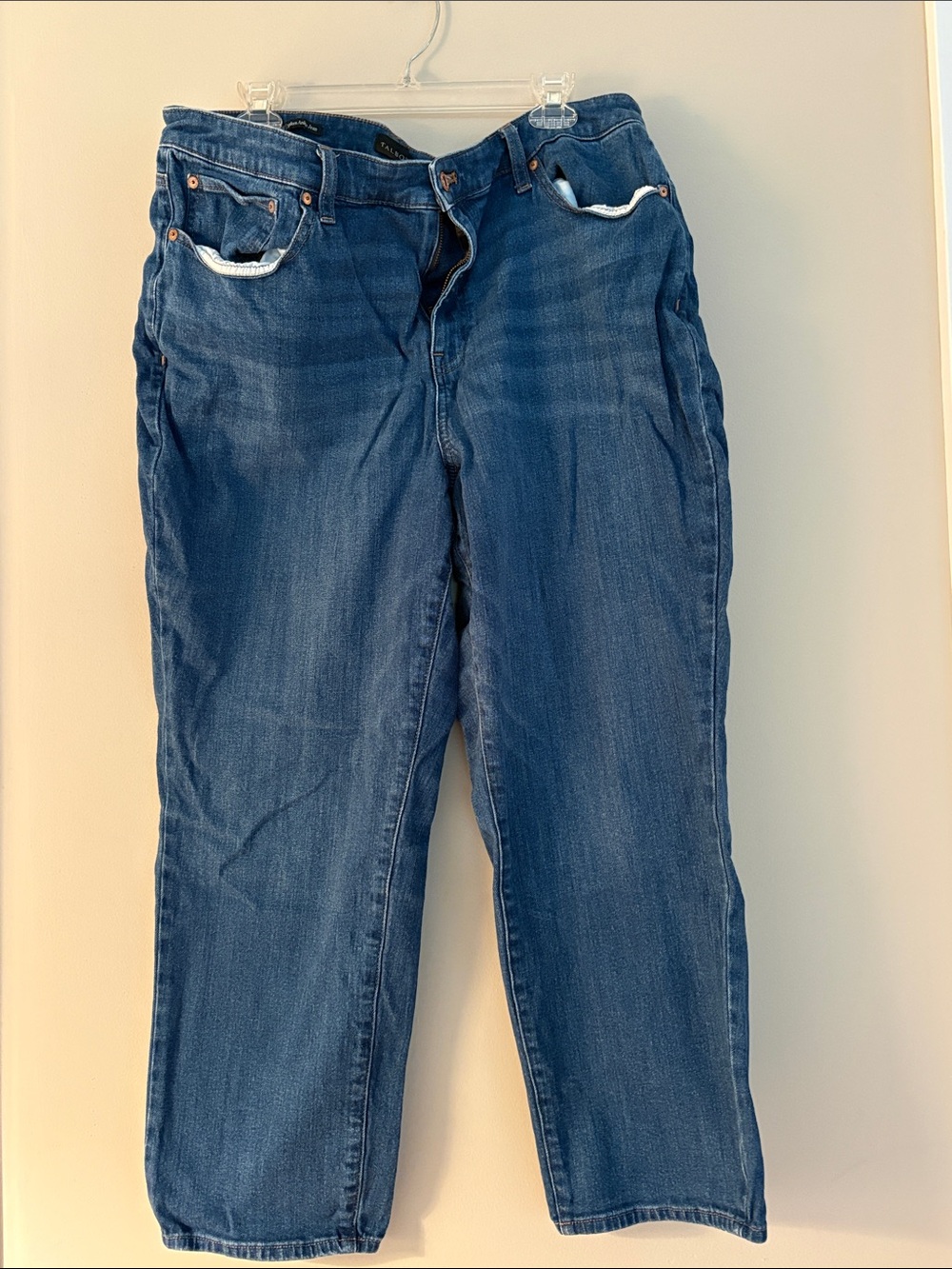 Talbots Dark Blue Straight-Leg Jeans
